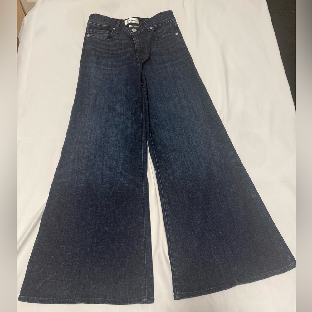 Frame Dark Blue Wide-Leg Women's Jeans 26